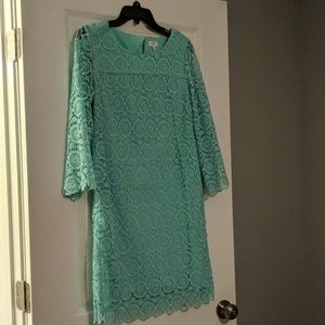 Mint lace dress